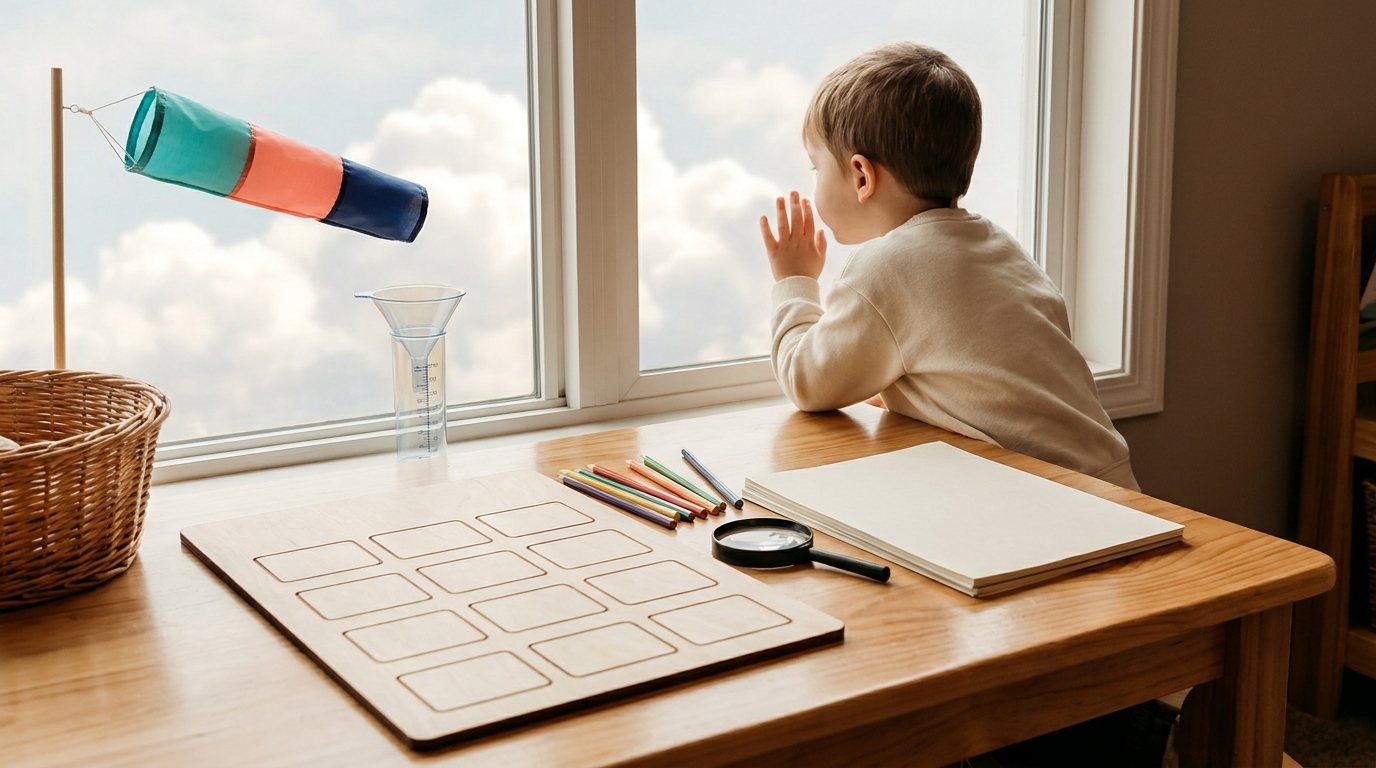 Weather Window Station lesson illustration