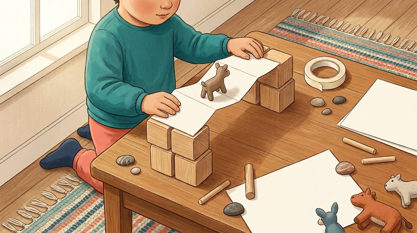 Paper Bridge Rescue lesson illustration
