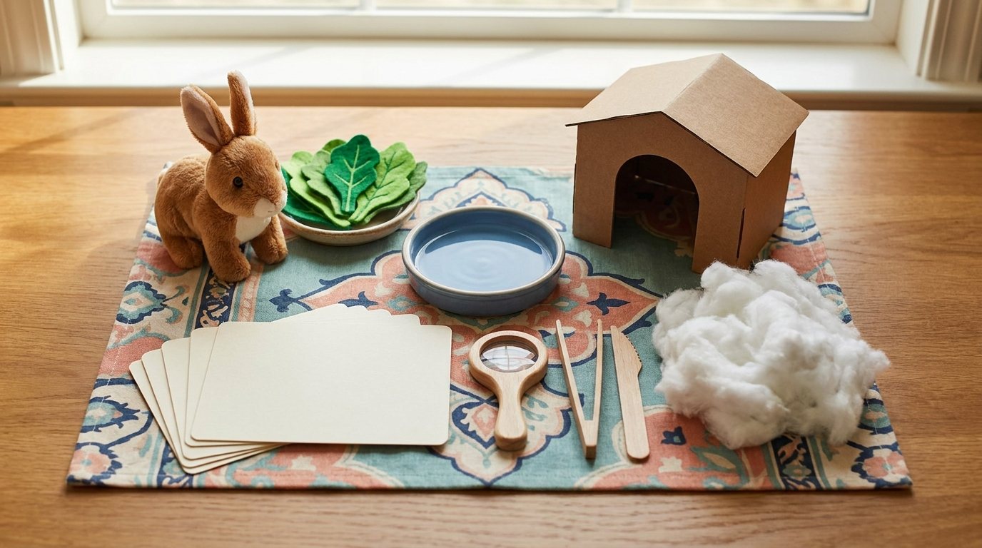 Three-step science snapshot for Animal Home Checkup.