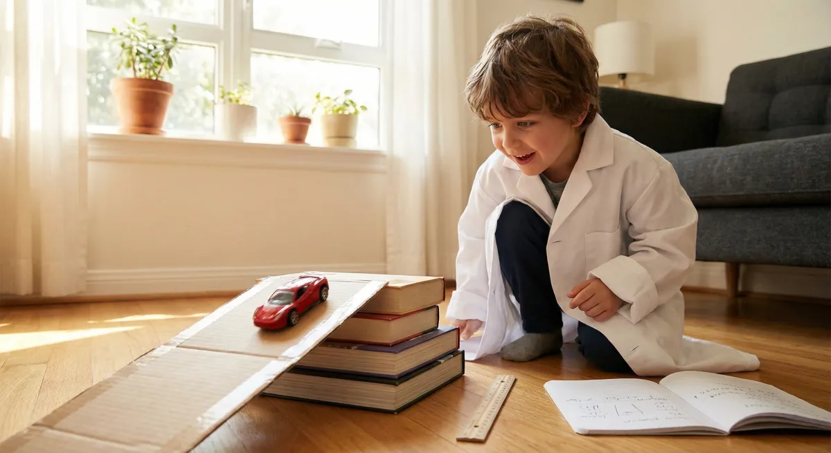Children exploring science hands-on